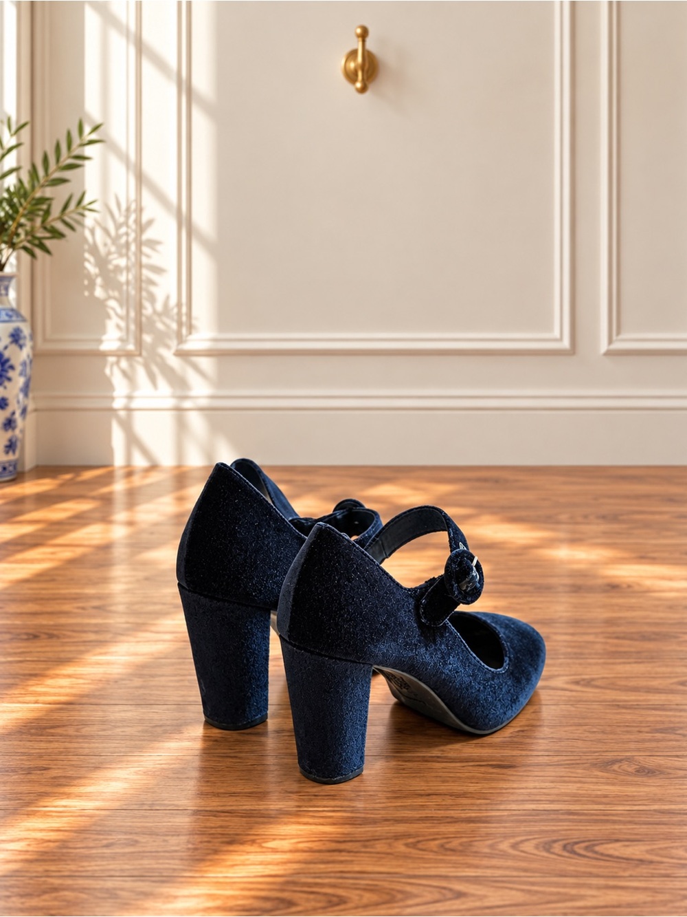 Women’s Black Mary Jane Heels - Picture 3 of 3